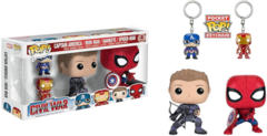 POP! Marvel: Civil War - Captain America / Iron Man / Hawkeye / Spider-Man